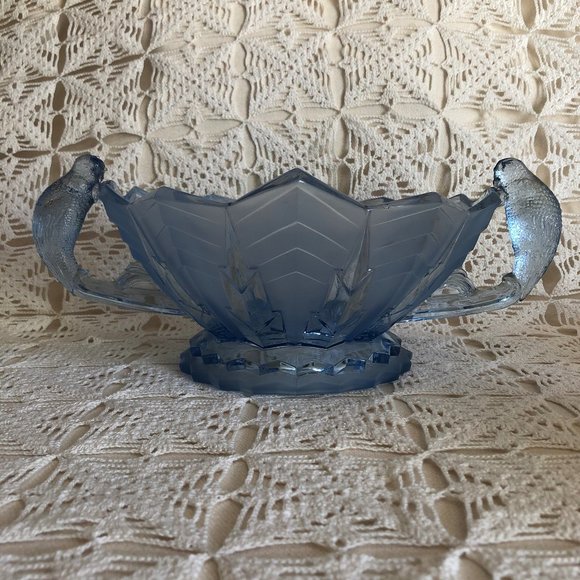 Very  Rare  Large Brockwitz  Art Deco  Centerpiece Bowl 1930's - Picture 4 of 12